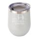 12oz Silver Glitter Stemless Wine Cup