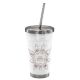 16oz Stainless Steel Straw Cup