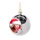 Christmas Bauble Silver 8cm