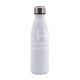Bowling Bottle 500ml White (Double Wall) With White Base