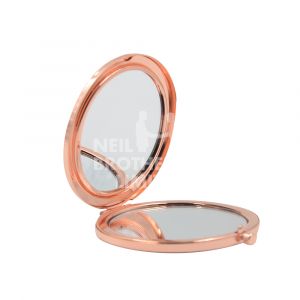 Rose Gold Round Compact Mirror