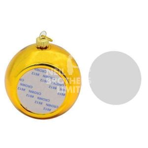 Christmas Bauble Gold 8cm