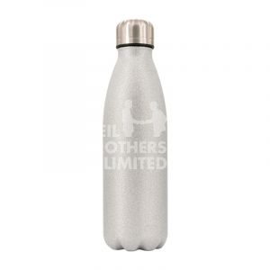 500ml Silver Glitter Bowling Bottle