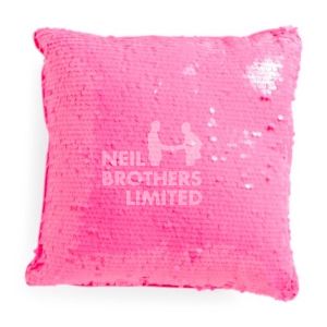 Sequin Cushion Cover Pink 40cm