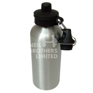 Aluminium Water Bottle 600ml Silver